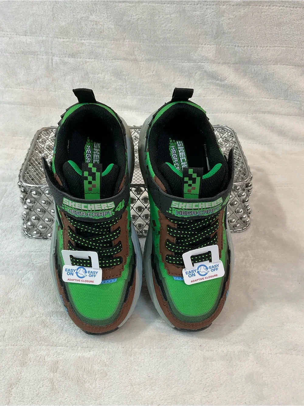 Skechers Mega-Craft 4K Minecraft Green Brown Multi Sz 13T/12UK/30EU 402160L